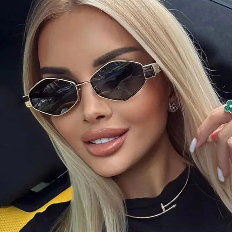 Trendy Hexagon Sunglasses